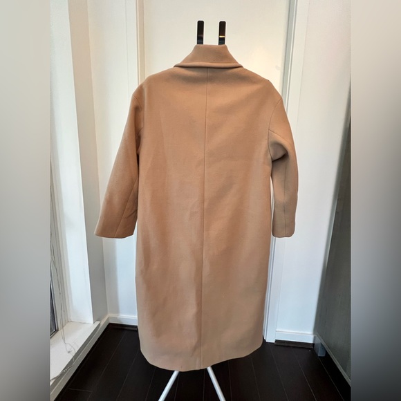 Zara Camel Double-Breasted Trench Coat - Picture 3 of 7